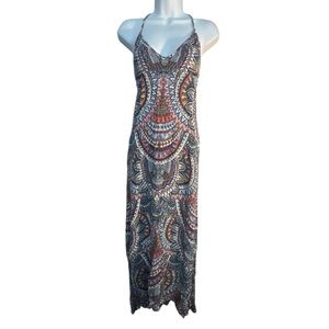 🐿️ Billabong Boho Print Maxi Dress – Size M